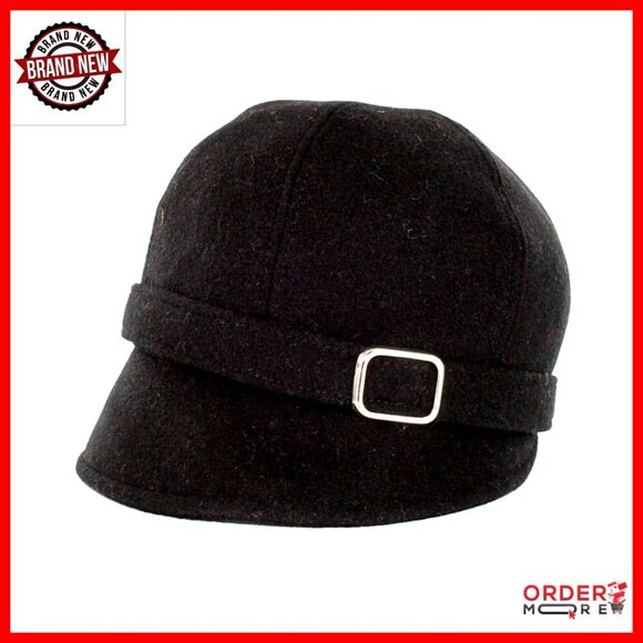 Vintage Flapper Style Wool Hat, One Size Fits Most, Made in Ireland main image 6
